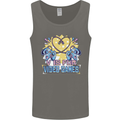 V Video Games Anti Valentines Day Gaming Gamer Mens Vest Tank Top Charcoal