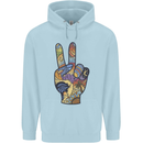 Vacation Peace Gesture Holiday Travel Childrens Kids Hoodie Light Blue