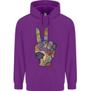 Vacation Peace Gesture Holiday Travel Childrens Kids Hoodie Purple