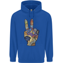Vacation Peace Gesture Holiday Travel Childrens Kids Hoodie Royal Blue