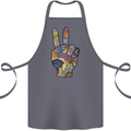Vacation Peace Gesture Holiday Travel Cotton Apron 100% Organic Steel