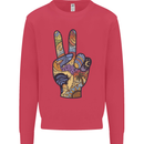 Vacation Peace Gesture Holiday Travel Kids Sweatshirt Jumper Heliconia