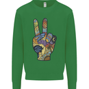 Vacation Peace Gesture Holiday Travel Kids Sweatshirt Jumper Irish Green