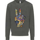 Vacation Peace Gesture Holiday Travel Kids Sweatshirt Jumper Storm Grey