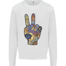 Vacation Peace Gesture Holiday Travel Kids Sweatshirt Jumper White