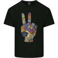 Vacation Peace Gesture Holiday Travel Kids T-Shirt Childrens Black
