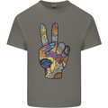 Vacation Peace Gesture Holiday Travel Kids T-Shirt Childrens Charcoal