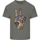 Vacation Peace Gesture Holiday Travel Kids T-Shirt Childrens Charcoal