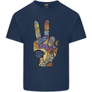 Vacation Peace Gesture Holiday Travel Kids T-Shirt Childrens Navy Blue