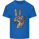 Vacation Peace Gesture Holiday Travel Kids T-Shirt Childrens Royal Blue