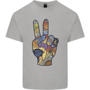 Vacation Peace Gesture Holiday Travel Kids T-Shirt Childrens Sports Grey
