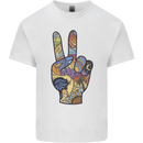 Vacation Peace Gesture Holiday Travel Kids T-Shirt Childrens White