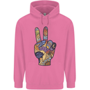 Vacation Peace Gesture Holiday Travel Mens 80% Cotton Hoodie Azelea