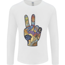 Vacation Peace Gesture Holiday Travel Mens Long Sleeve T-Shirt White