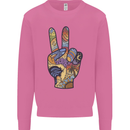 Vacation Peace Gesture Holiday Travel Mens Sweatshirt Jumper Azalea