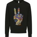 Vacation Peace Gesture Holiday Travel Mens Sweatshirt Jumper Black