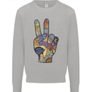 Vacation Peace Gesture Holiday Travel Mens Sweatshirt Jumper Sports Grey