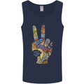 Vacation Peace Gesture Holiday Travel Mens Vest Tank Top Navy Blue
