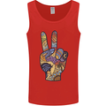 Vacation Peace Gesture Holiday Travel Mens Vest Tank Top Red