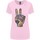 Vacation Peace Gesture Holiday Travel Womens Wider Cut T-Shirt Light Pink