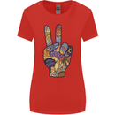 Vacation Peace Gesture Holiday Travel Womens Wider Cut T-Shirt Red