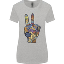 Vacation Peace Gesture Holiday Travel Womens Wider Cut T-Shirt Sports Grey
