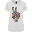 Vacation Peace Gesture Holiday Travel Womens Wider Cut T-Shirt White