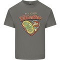 Valentine Gaming Video Games Gamer Funny Mens Cotton T-Shirt Tee Top Charcoal