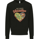 Valentine Gaming Video Games Gamer Funny Mens Sweatshirt Jumper Black