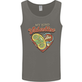 Valentine Gaming Video Games Gamer Funny Mens Vest Tank Top Charcoal
