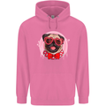 Valentines Day Love Pug Dog Mens 80% Cotton Hoodie Azelea