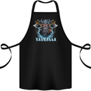 Valhalla Viking With Axes Cotton Apron 100% Organic Black