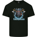 Valhalla Viking With Axes Mens Cotton T-Shirt Tee Top Black