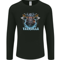Valhalla Viking With Axes Mens Long Sleeve T-Shirt Black
