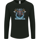 Valhalla Viking With Axes Mens Long Sleeve T-Shirt Black