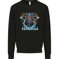Valhalla Viking With Axes Mens Sweatshirt Jumper Black