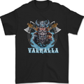 Valhalla Viking With Axes Mens T-Shirt 100% Cotton Black