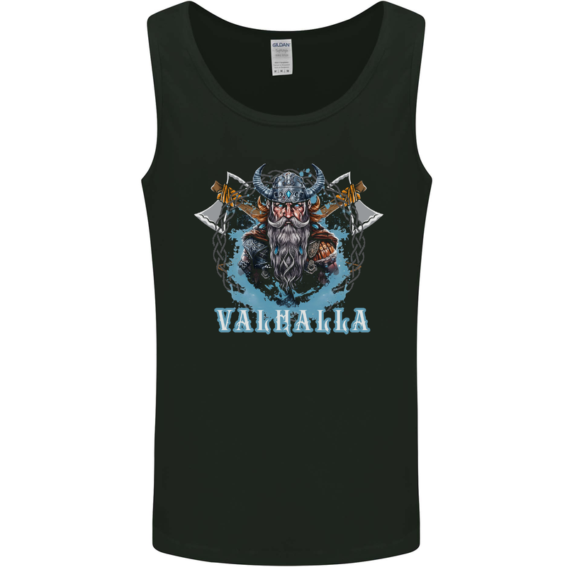 Valhalla Viking With Axes Mens Vest Tank Top Black