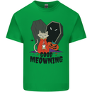 Vampire Cat Good Meowing Funny Halloween Kids T-Shirt Childrens Irish Green