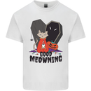 Vampire Cat Good Meowing Funny Halloween Kids T-Shirt Childrens White