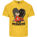 Vampire Cat Good Meowing Funny Halloween Kids T-Shirt Childrens Yellow