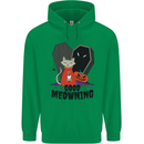 Vampire Cat Good Meowing Funny Halloween Mens 80% Cotton Hoodie Irish Green