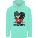 Vampire Cat Good Meowing Funny Halloween Mens 80% Cotton Hoodie Peppermint
