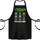 Vegan For Everything Cotton Apron 100% Organic Black