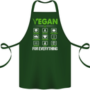 Vegan For Everything Cotton Apron 100% Organic Forest Green