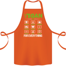 Vegan For Everything Cotton Apron 100% Organic Orange