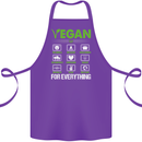 Vegan For Everything Cotton Apron 100% Organic Purple