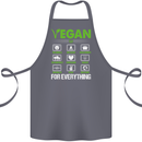 Vegan For Everything Cotton Apron 100% Organic Steel