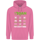 Vegan For Everything Mens 80% Cotton Hoodie Azelea