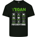 Vegan For Everything Mens Cotton T-Shirt Tee Top Black